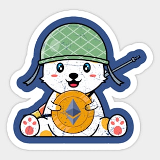 Ethereum Soldier Sticker